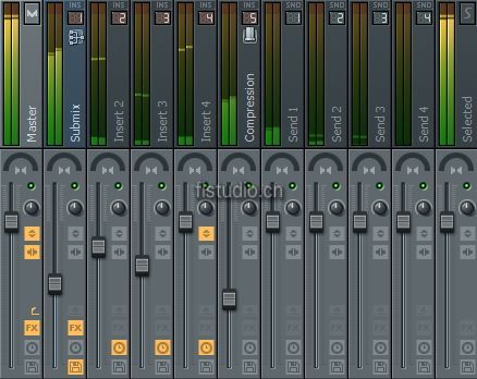 FL Studio 调音台Mixer 介绍二