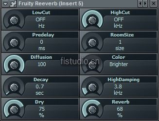 FL Studio混响效果器Fruity Reeverb教程