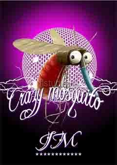 本人设计的《JM - Crazy mosquito》封面